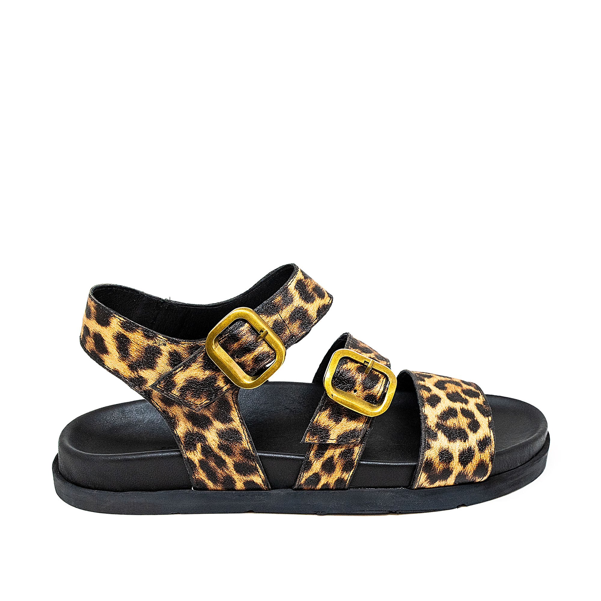 Bigshoes Bigshoes GA0302-20 Δερμάτινο Σανδάλι Λεοπαρ